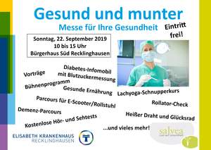 Gesundheitsmesse "Gesund und munter" Gesundheitsmesse "Gesund und munter"