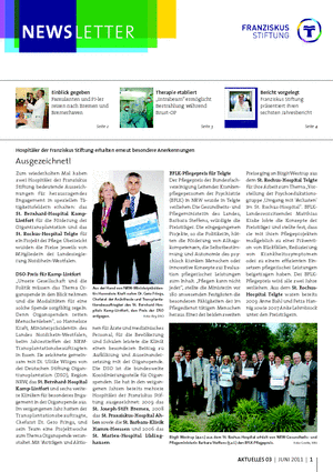 Die Juni-Ausgabe des Stiftungsnewsletters